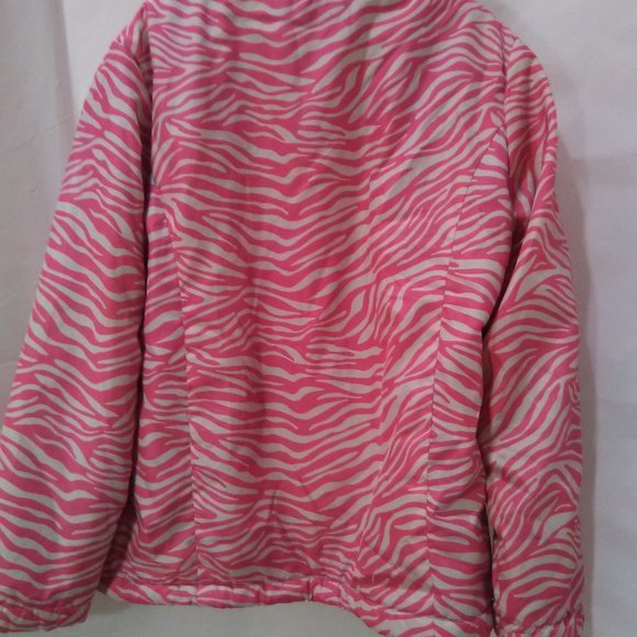 Swiss Tech Girl's  Jacket/Coat Animal Print Color Pink/White Size M 7/8 - Picture 3 of 6